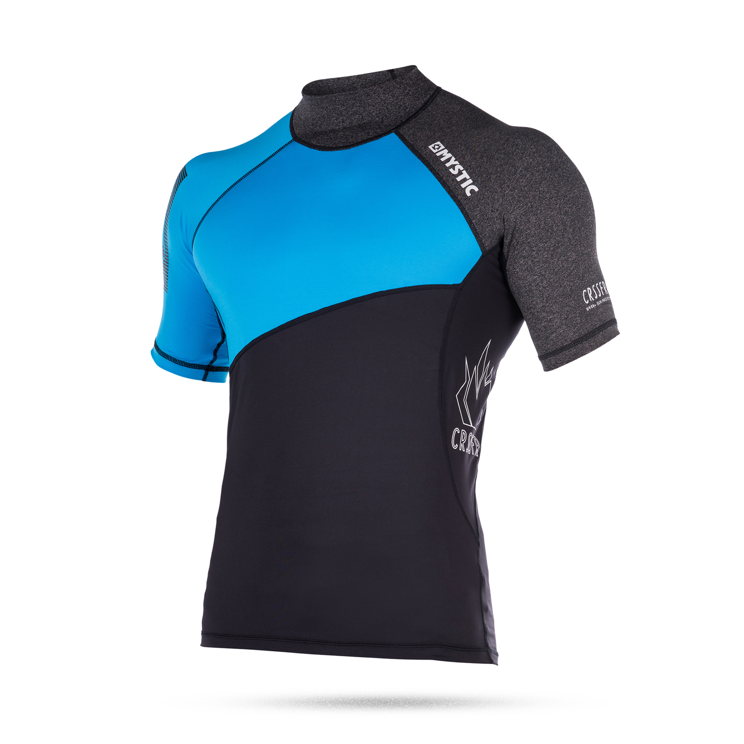 Mystic Kitesurf Crossfire Manica Corta Rash Vest - Blu