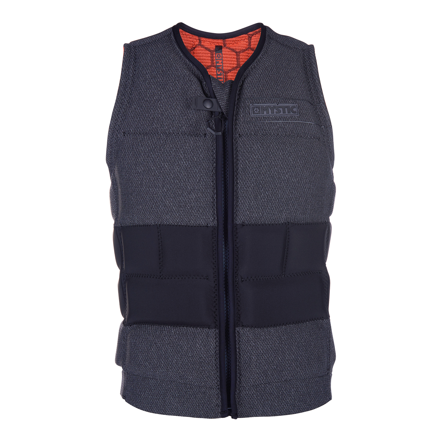 Gilet A Impatto Wake Con Zip Frontale Mystic Legend - Nero