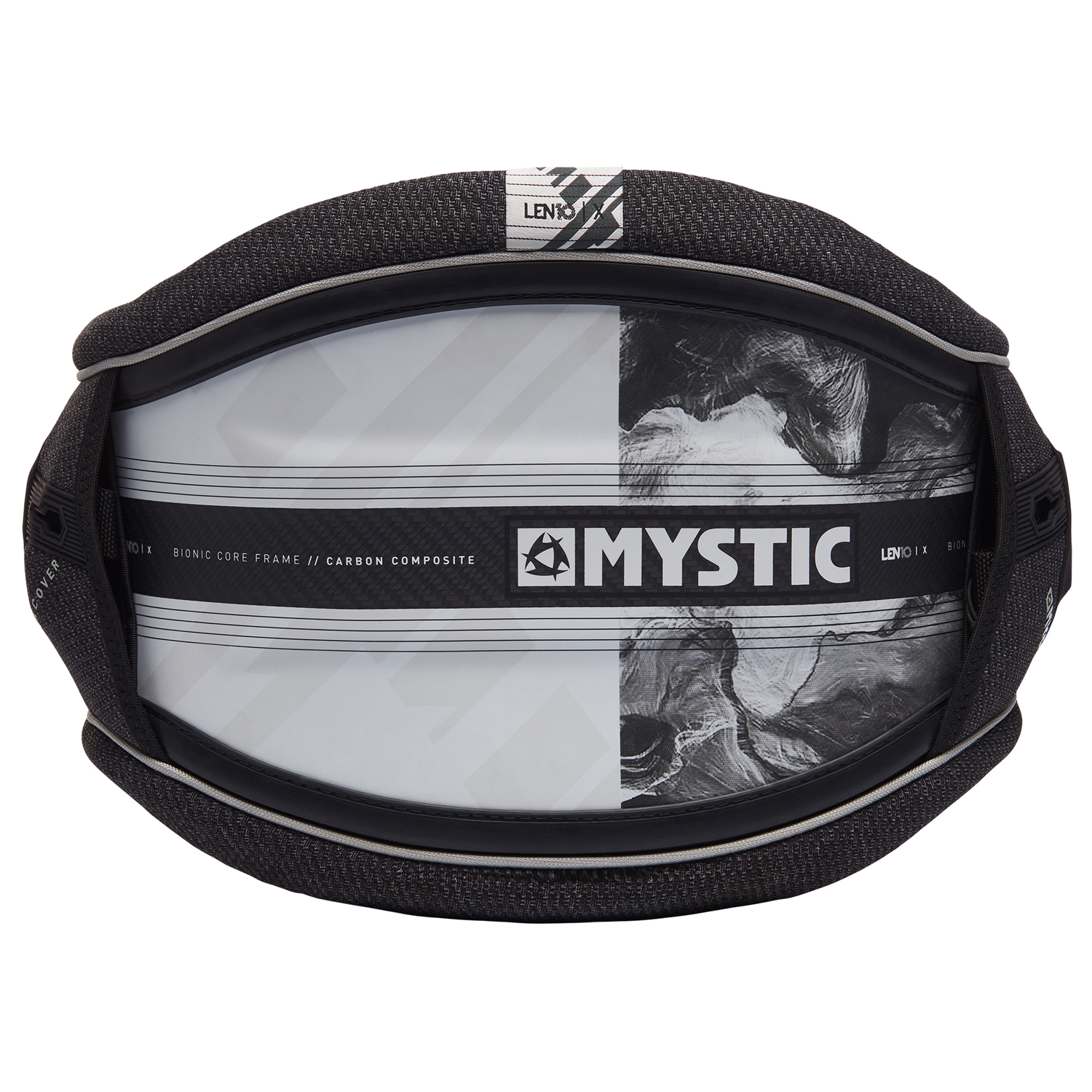 Mystic Len10 Majestic X Waist Harness - Nero / Bianco - No Spreader Bar