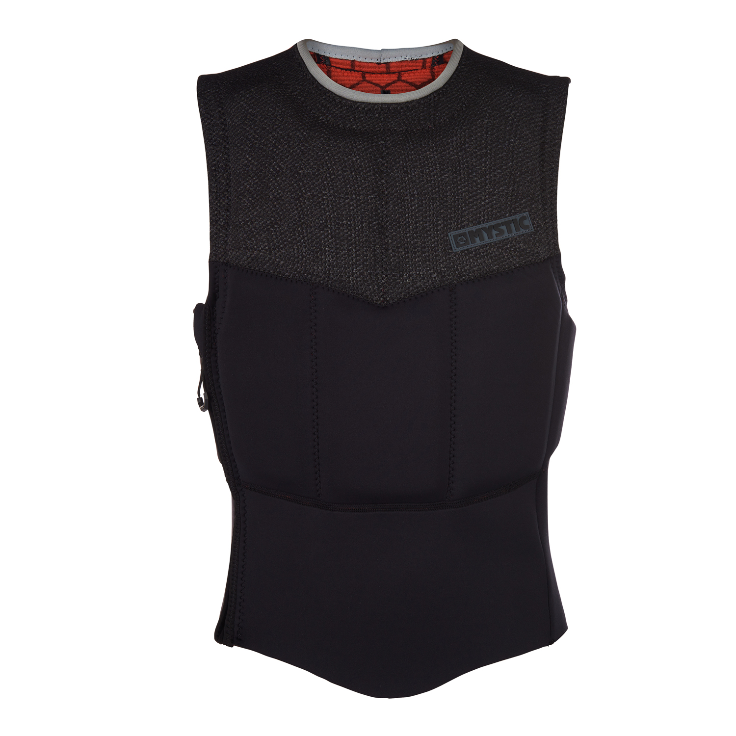 Gilet Impact Kitesurf Mystic Len10 Side-Zip - Nero / Bianco