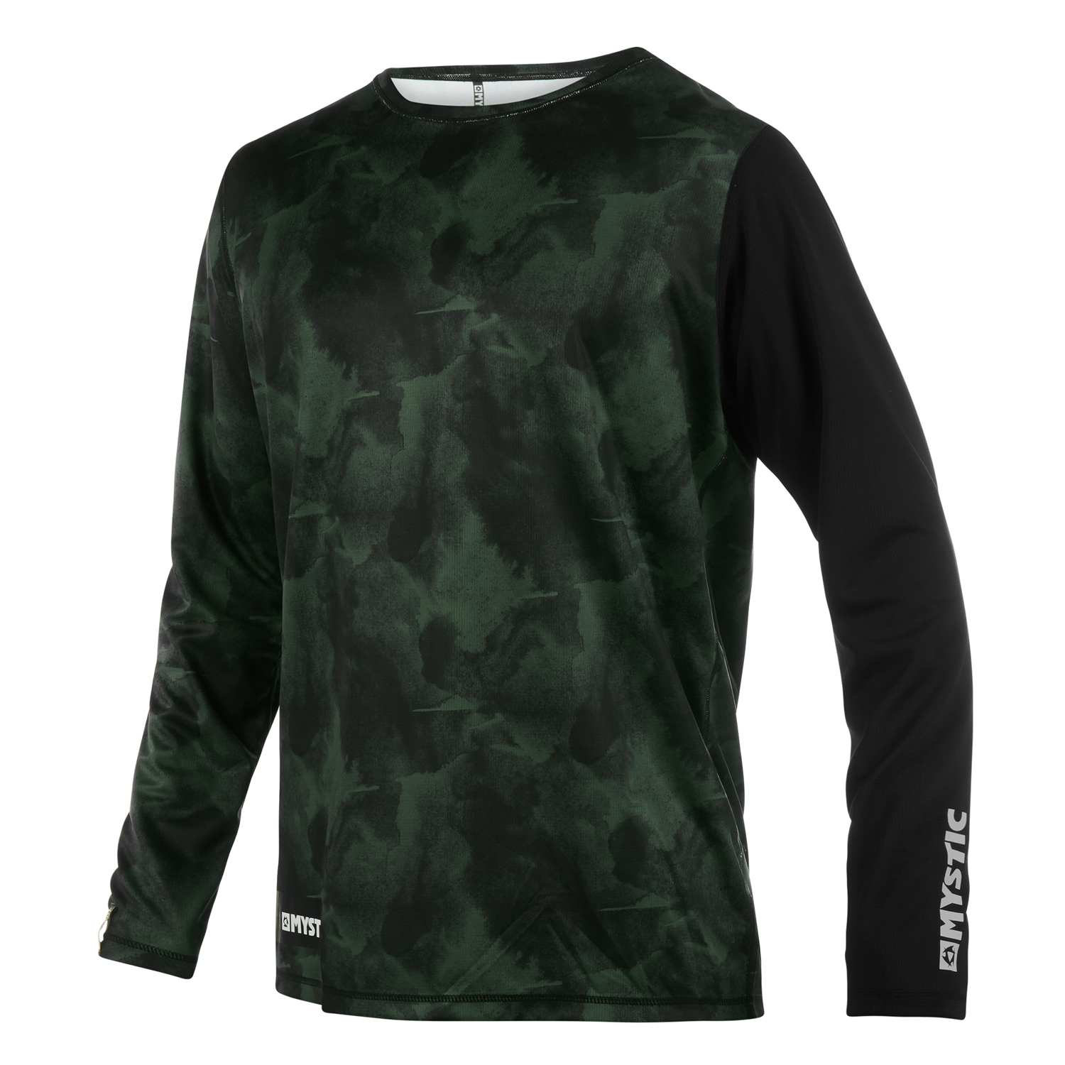 Top Mystic Majestic A Maniche Lunghe Quickdry - Olive Scure