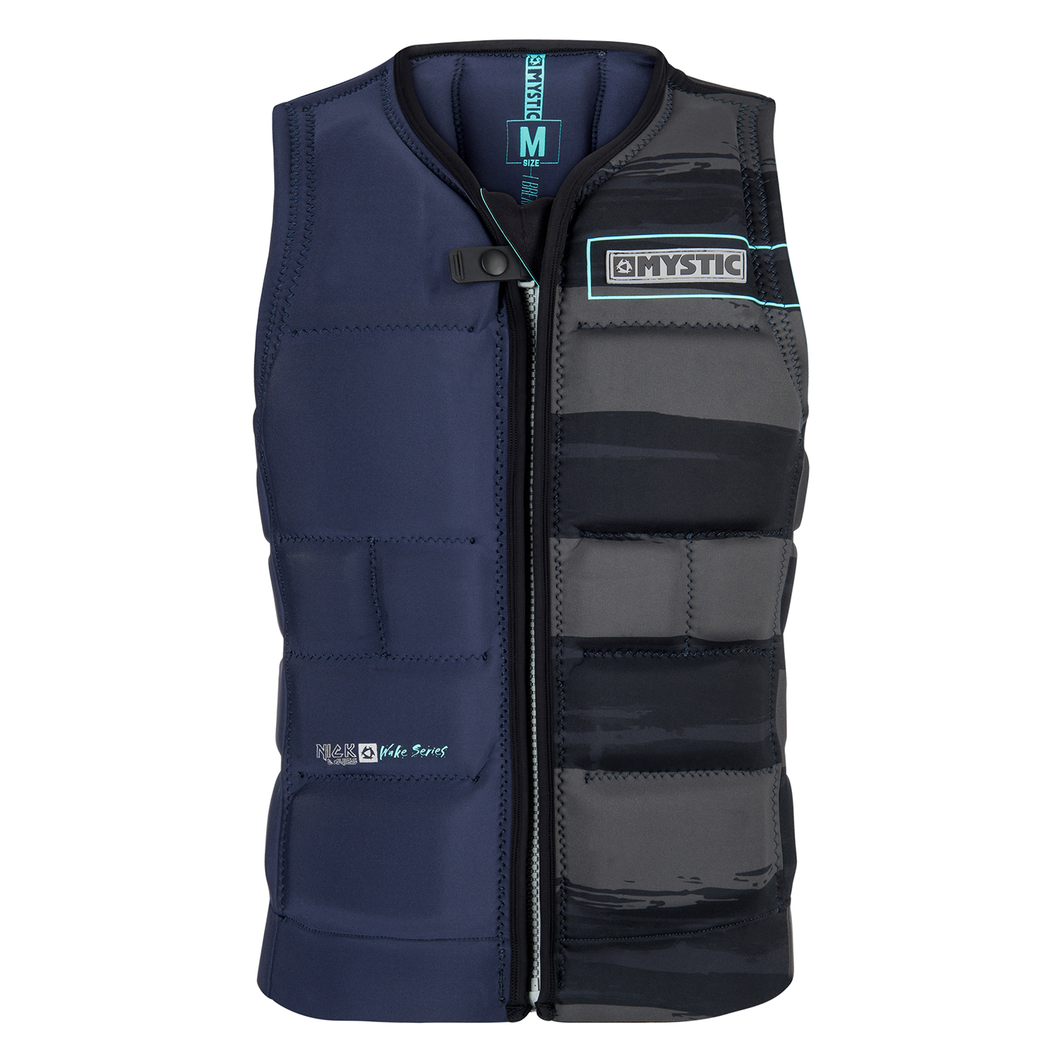 Gilet A Impatto Frontale Con Zip Frontale Mystic Nick Davies - Menta