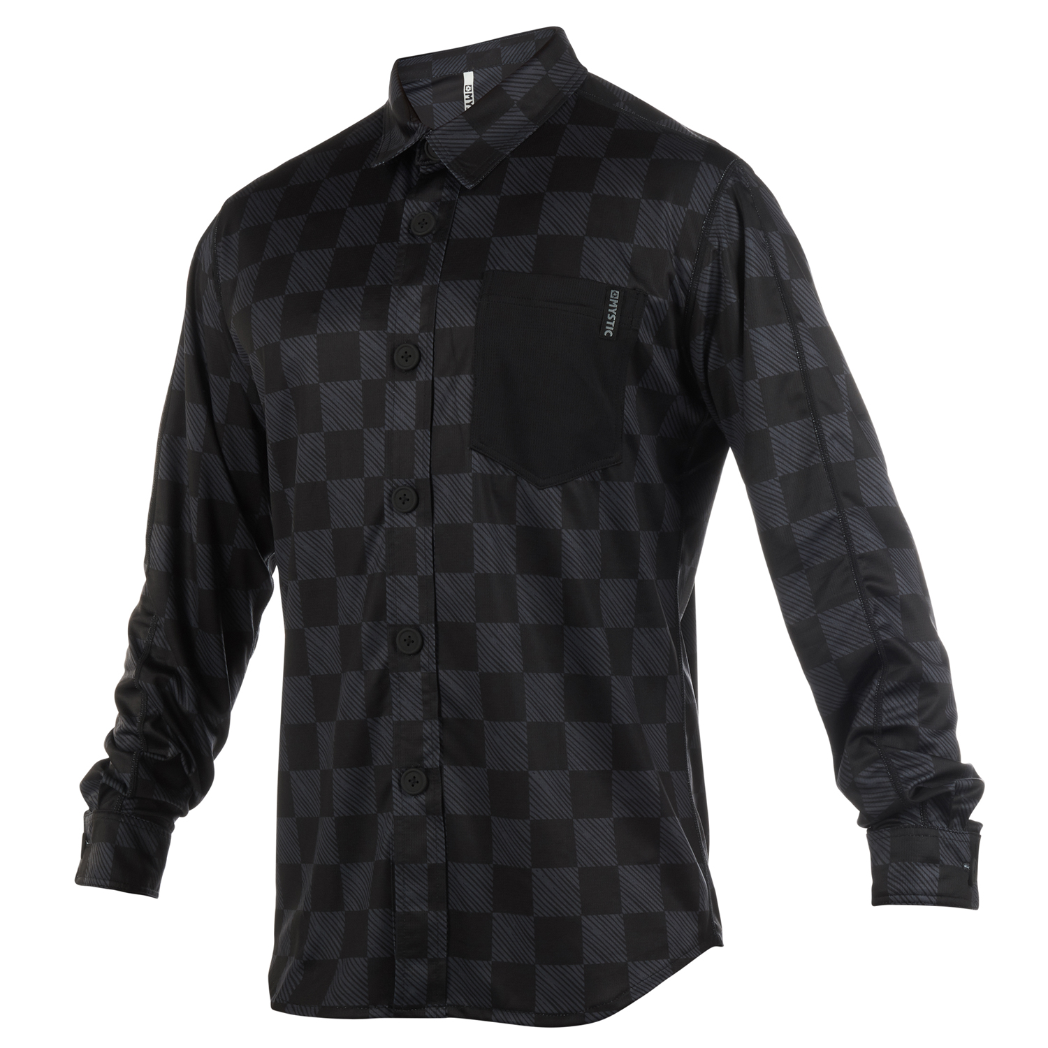 Mystic Shred Blouse A Maniche Lunghe Quickdry Top - Nero