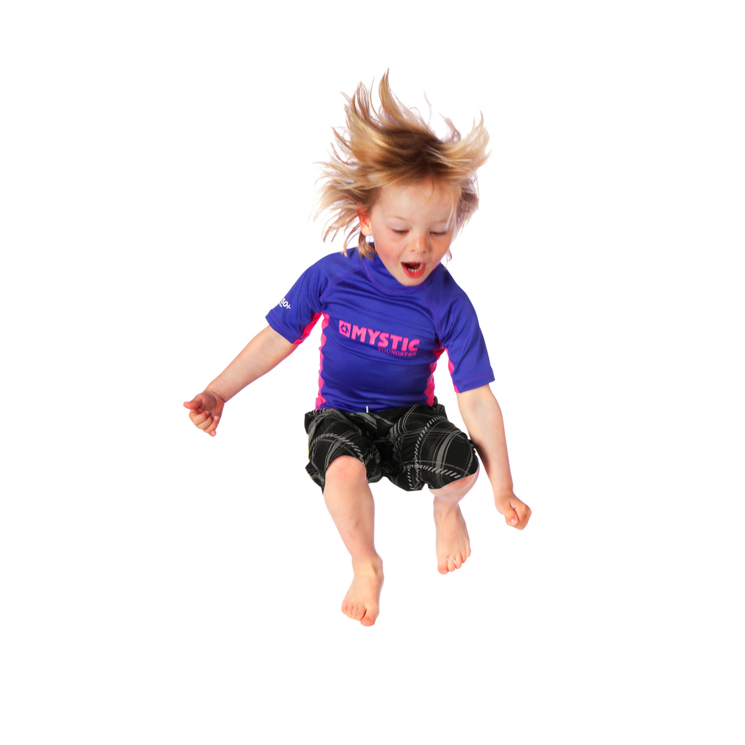 Mystic Star Manica Corta Kitesurf Bambini Rashvest - Viola