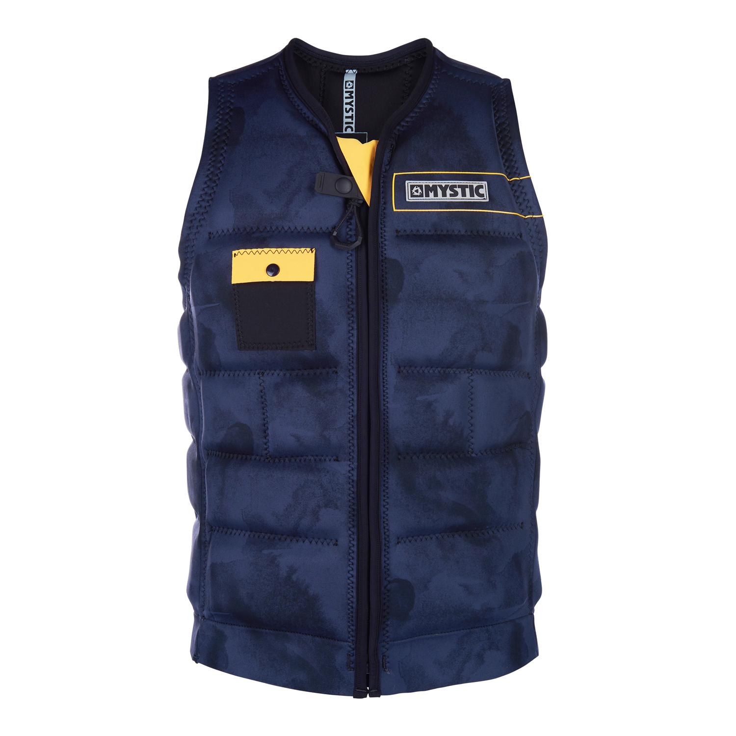 Gilet A Impatto Risvolto Mystic Stone Con Cerniera Anteriore - Blu Scuro