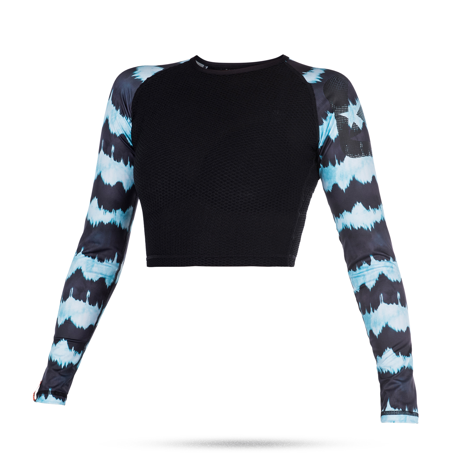 Manica Lunga Mystic Sup Dazzled Donne Rash Vest Croptop - Menta
