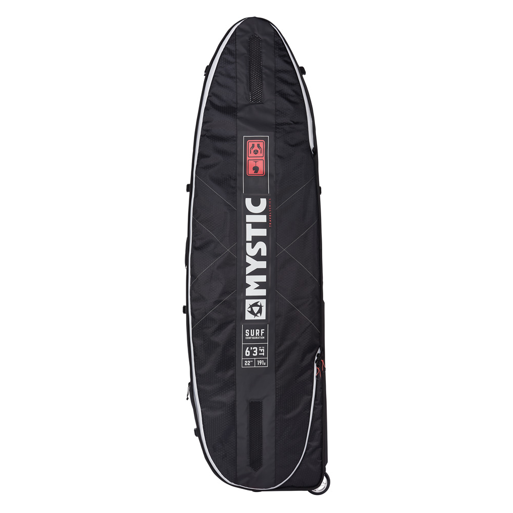 Mystic Surf Pro Boardbag Con Xl Wheels - Nero
