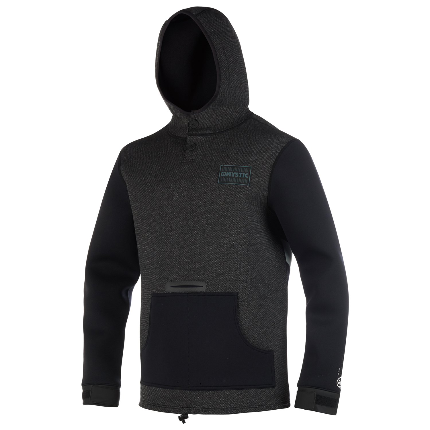 Felpa Con Cappuccio Mystic Voltage Sweat Neoprene - Nero / Bianco