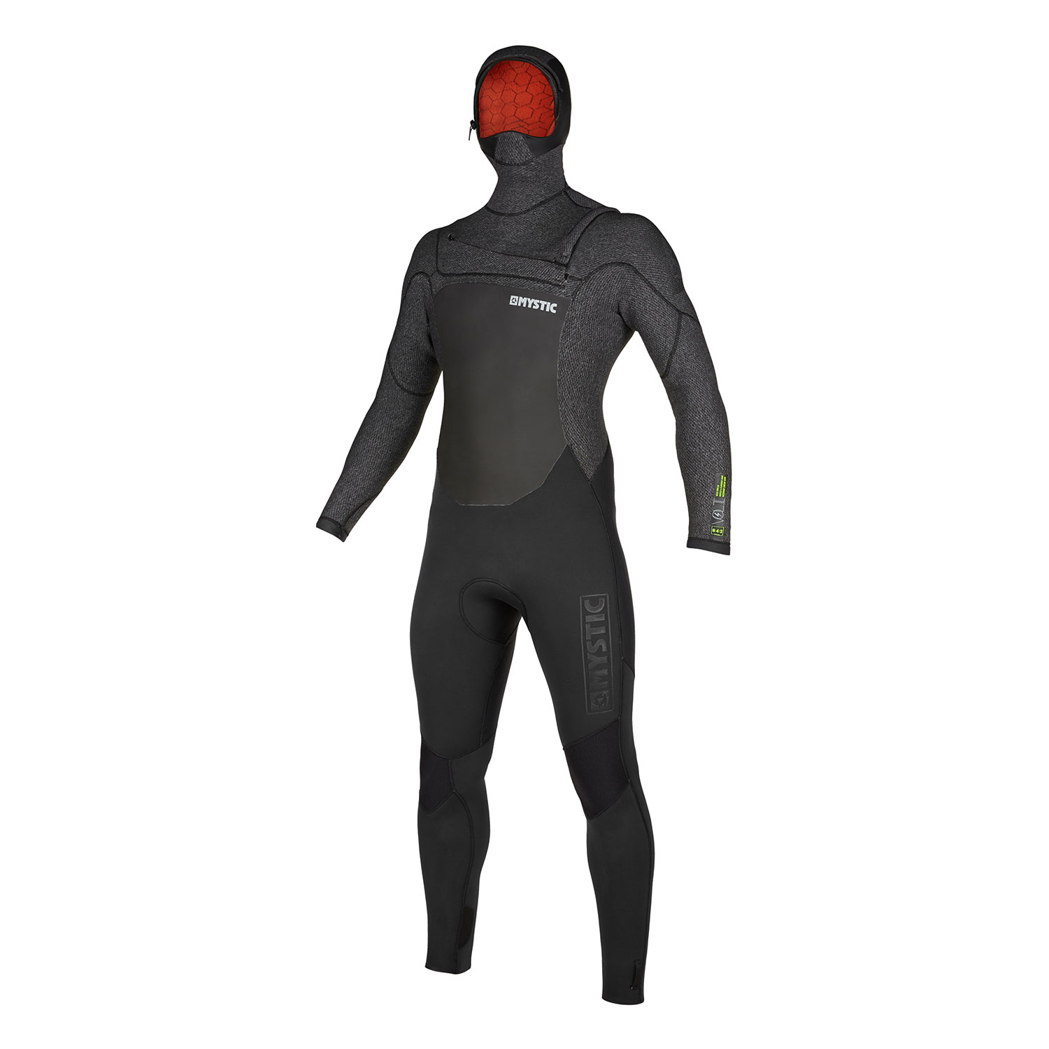 Muta Intera Muta Volt Zip 6/4 / 3Mm Con Cappuccio Mystic Voltt - Nera