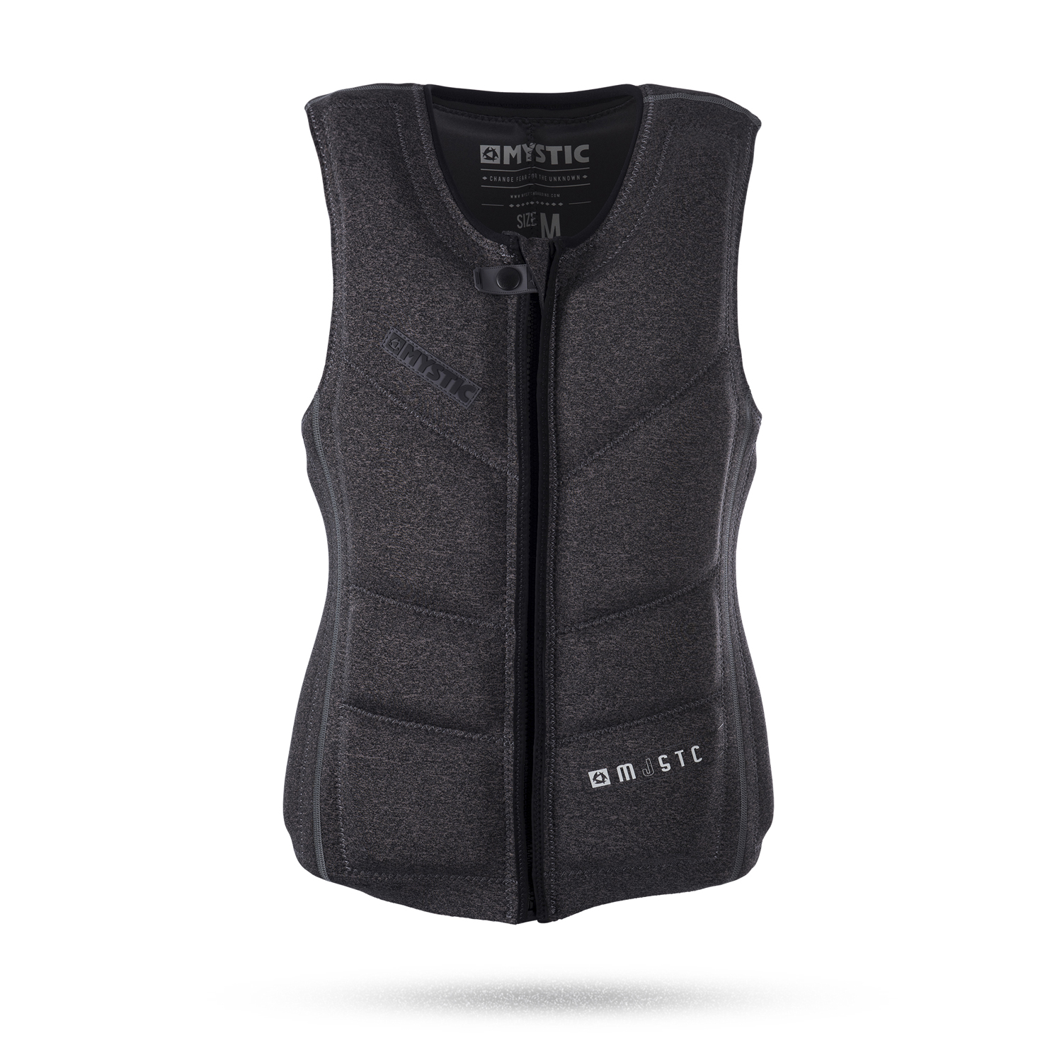 Mystic Majestic Front-Zip Impact Vest - Nero
