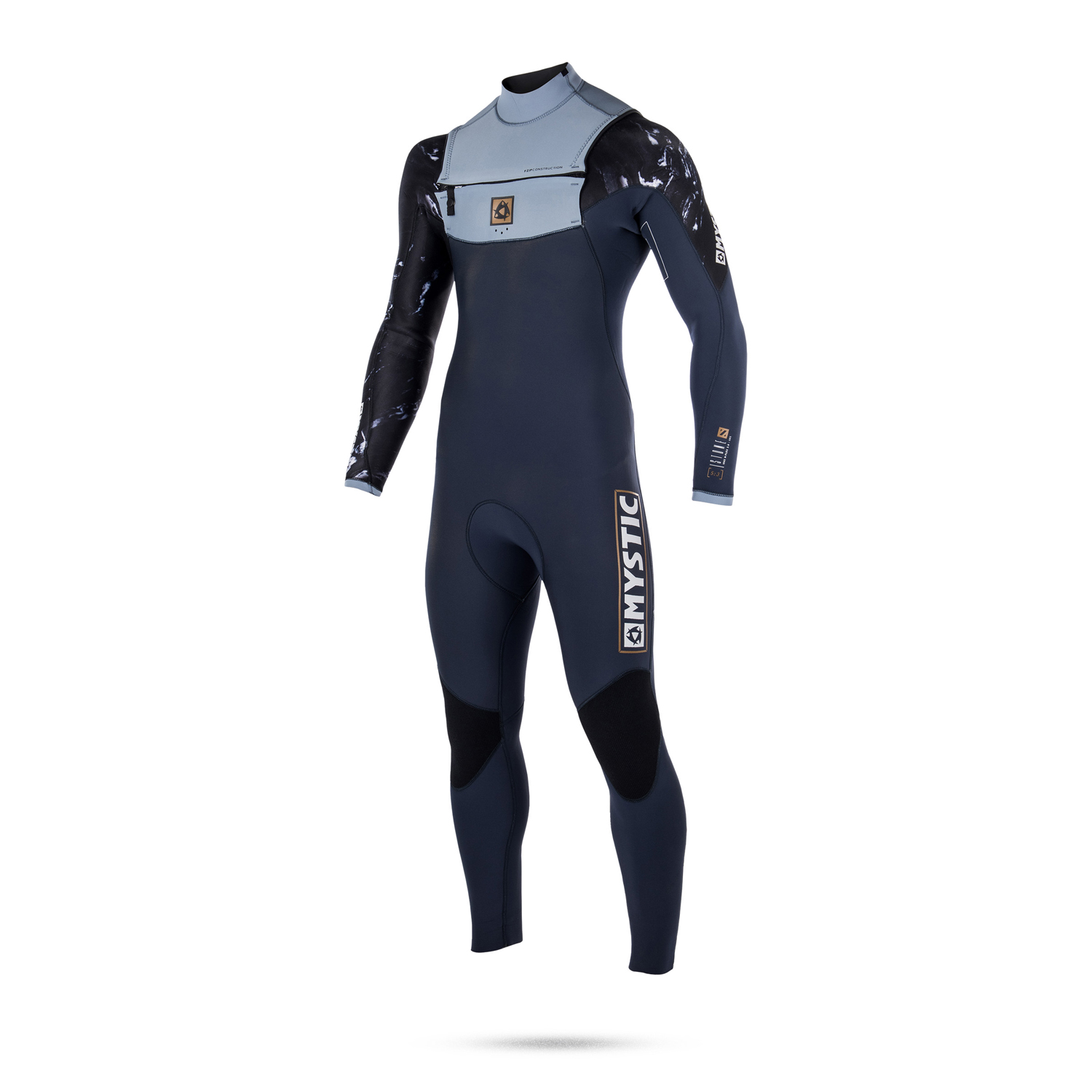 Mystic Pietra 5/3 Doppio F-Zip Completa Muta - Navy