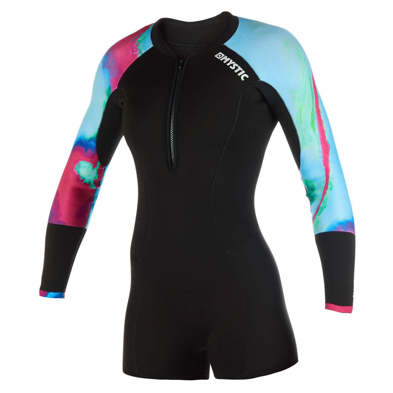 Mystic Womens Diva 3 / 2Mm Fzip Longarm Shorty Muta - Aurora