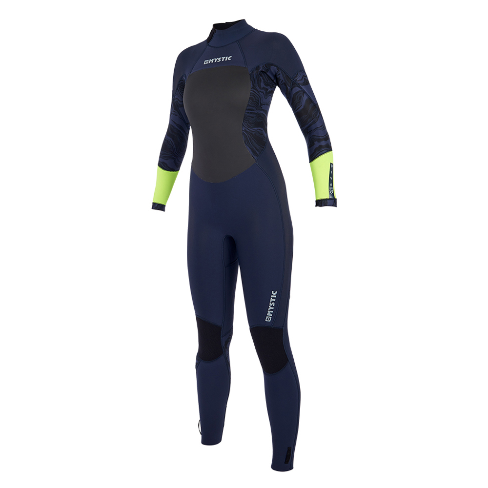 Muta Mystic Wiva Diva 4 / 3Mm Con Zip Posteriore - Navy / Lime