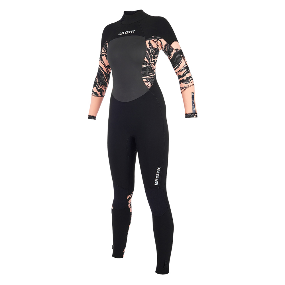 Muta Mystic Wiva Diva 5 / 3Mm Con Zip Posteriore - Nero / Rosa