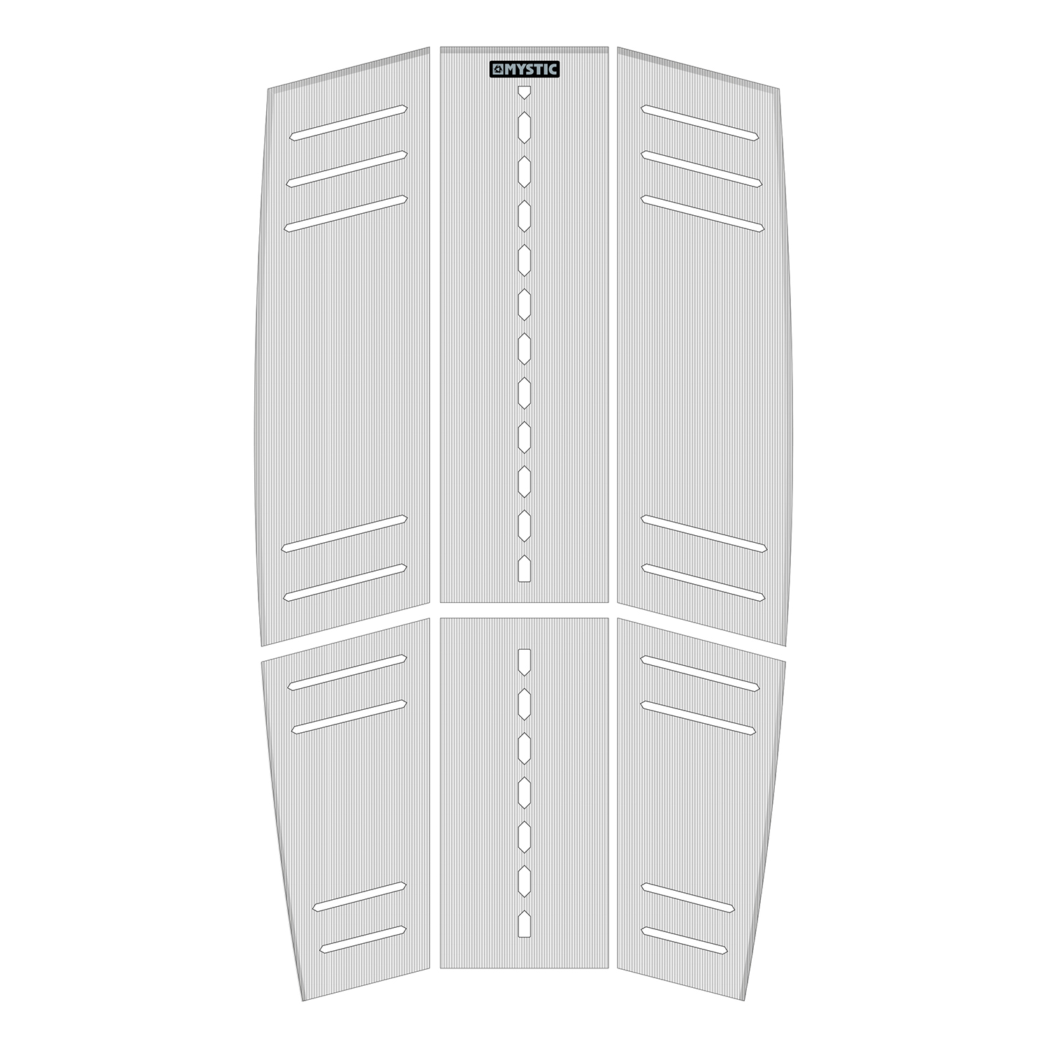 Impugnatura Mystic Classic Shape Mid E Front Deck - Bianco