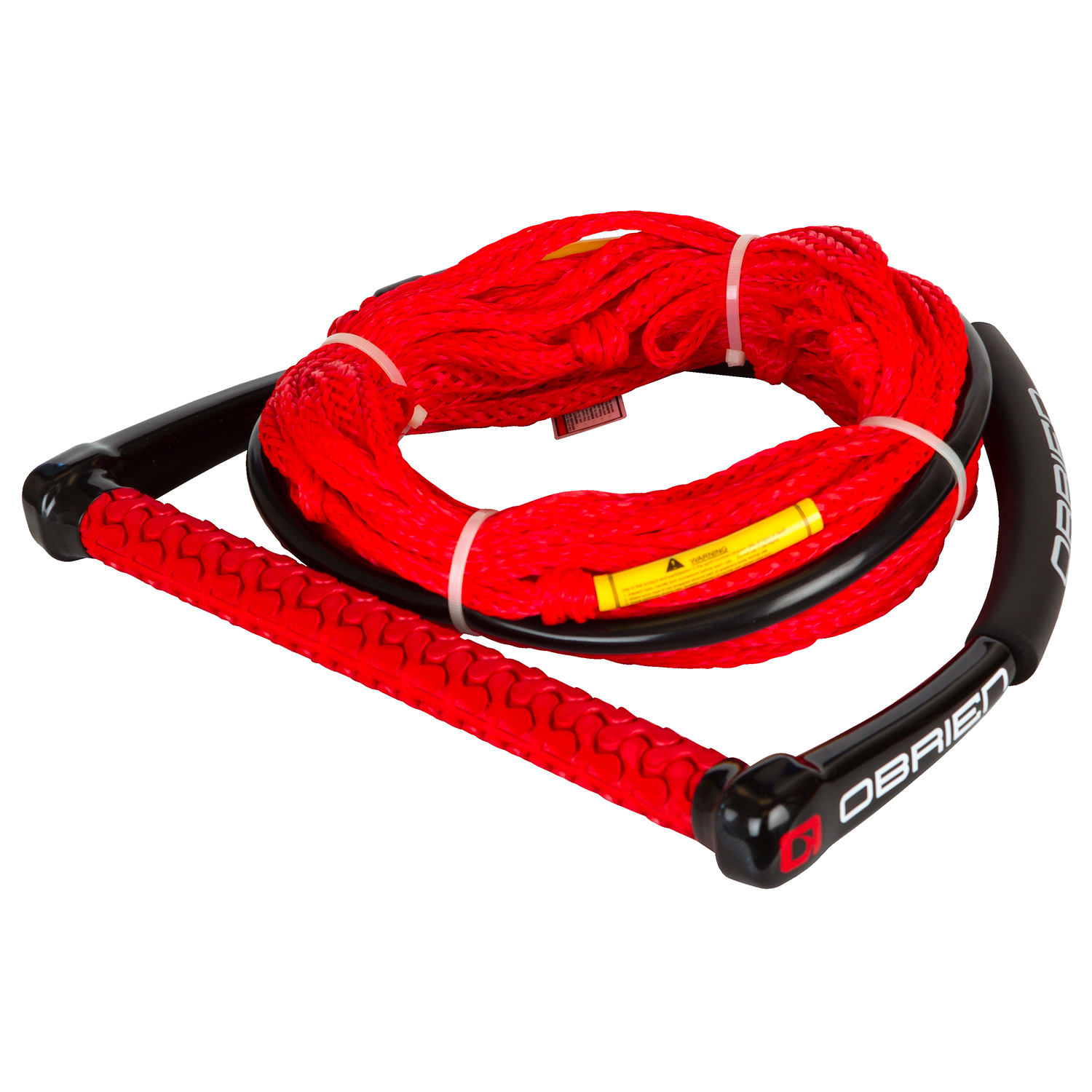 Combi Corda E Impugnatura Poly-E Wake A 4 Sezioni Obrien - Rossa