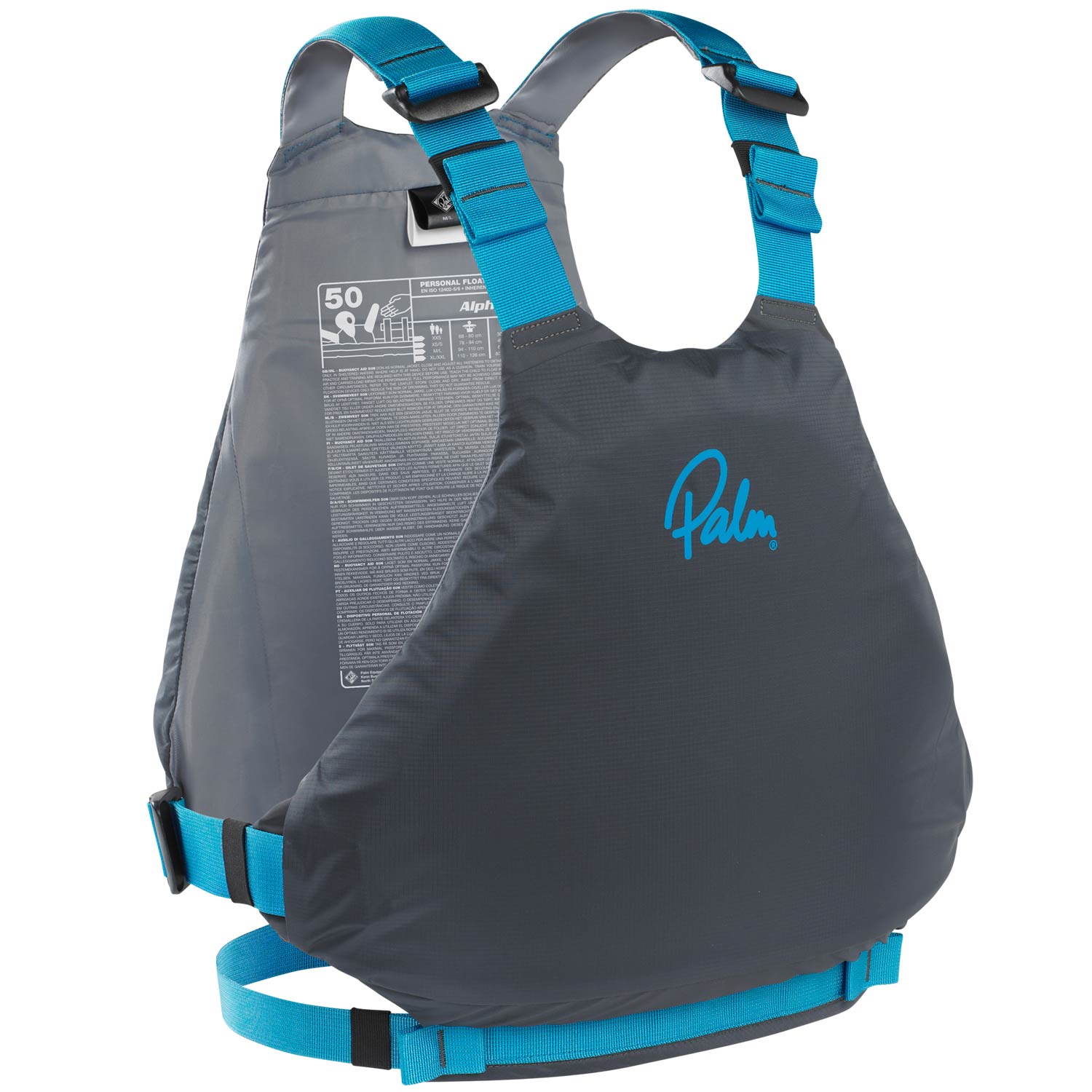 Aiuti Al Galleggiamento Per Kayak Palm Alphaa Pfd - Jet Grey
