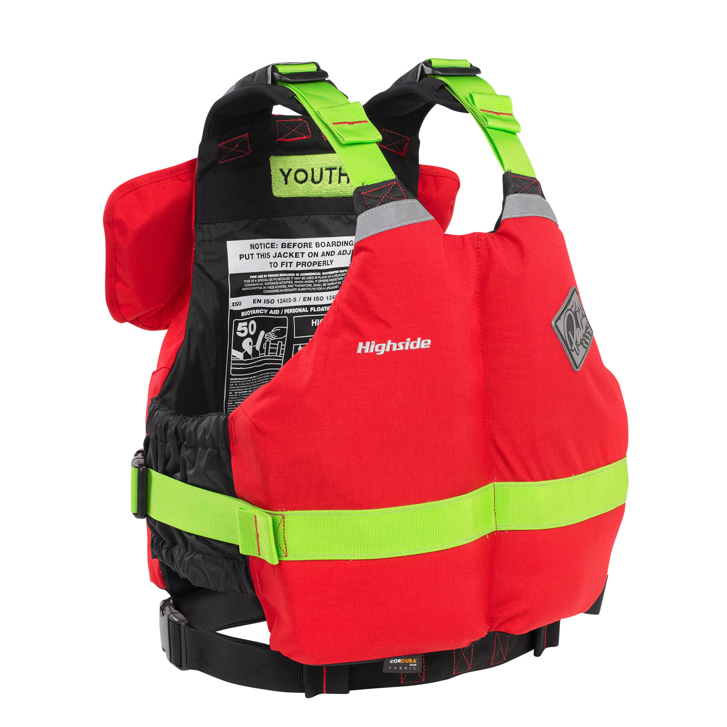 Palm Highside Rafter Youth Pfd Giubbotto Salvagente - Rosso