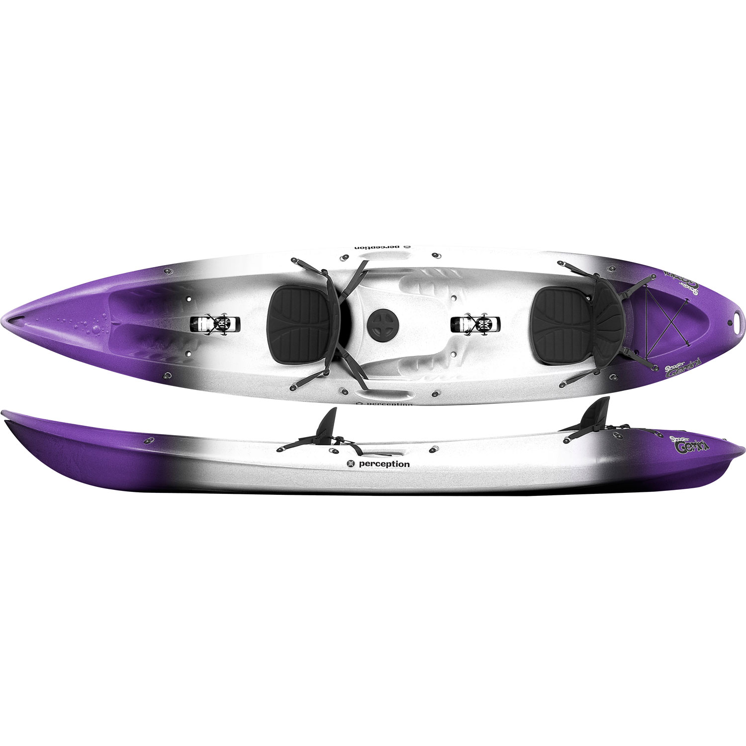 Percezione Scooter Gemelli Tandem Sit On Top Kayak - Viola / Haze