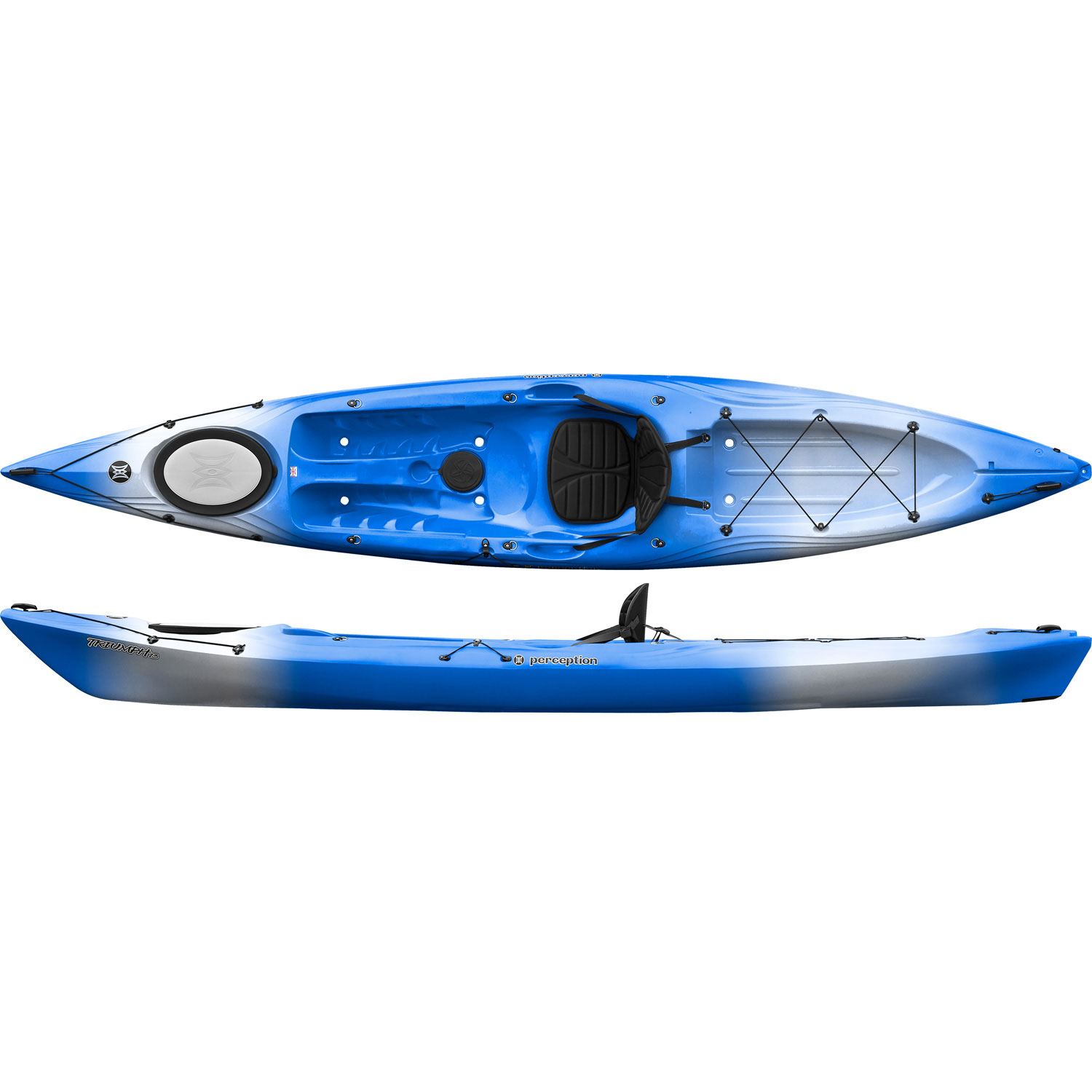Percezione Triumph 13 Sit On Top Kayak - Blu / Bianco