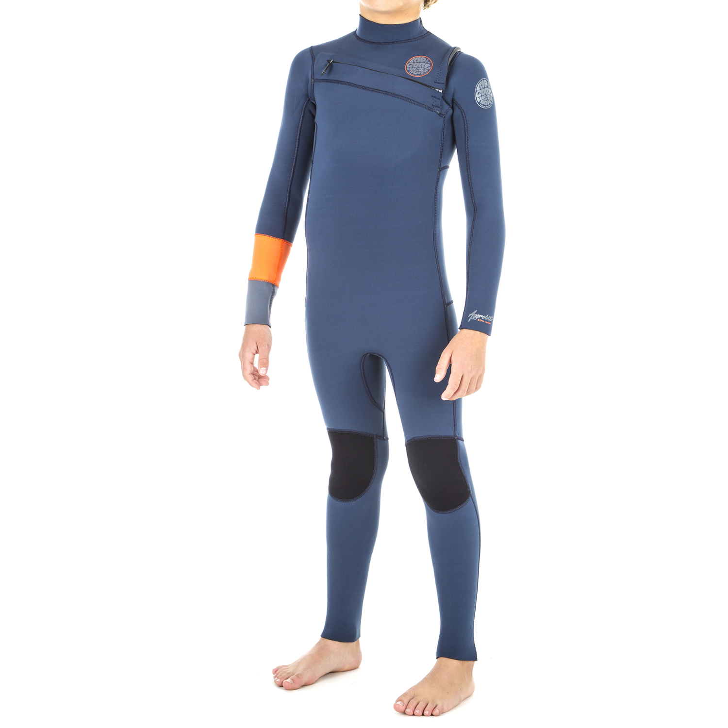 Muta Manica Corta Con Zip 3/2 Mm Aggrolite Rip Curl Junior - Arancione