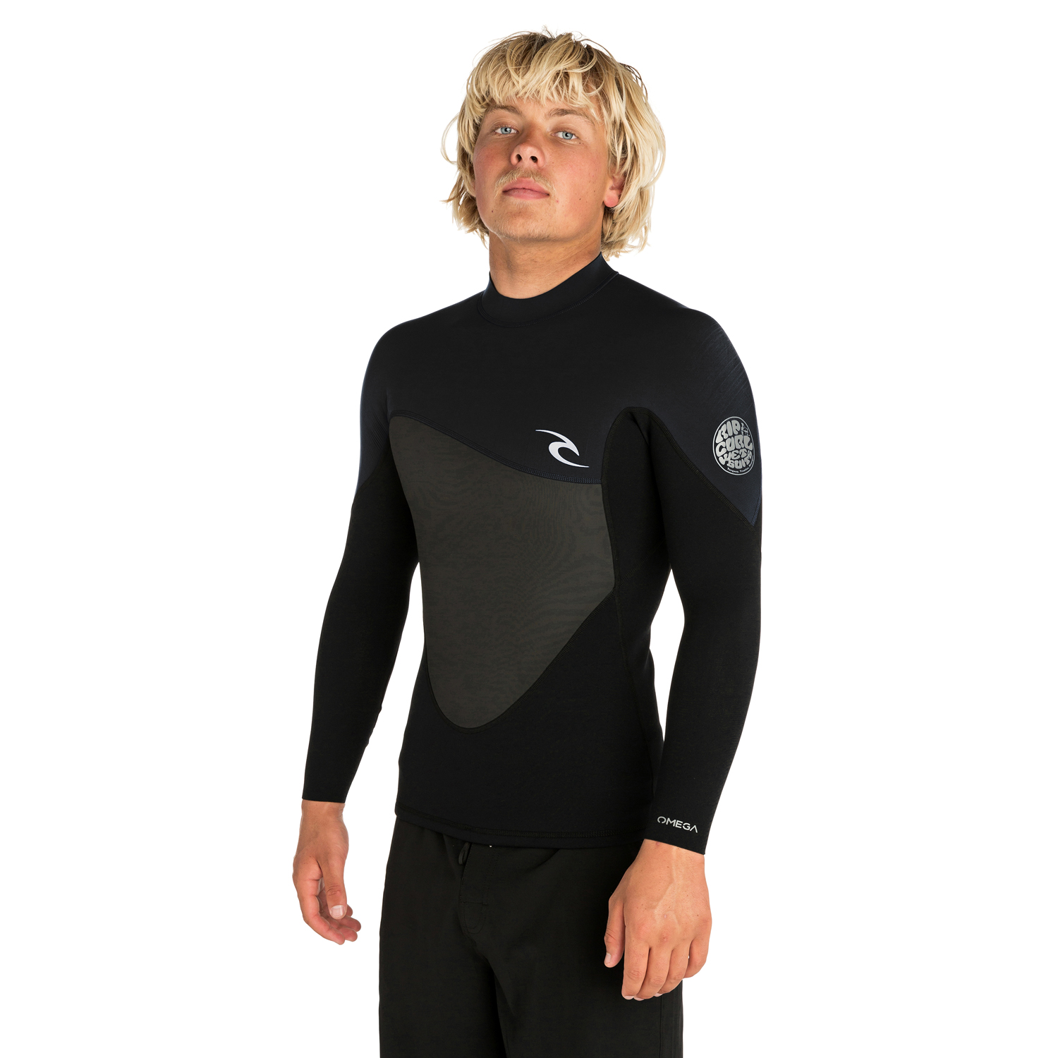 Giacca Da Surf Manica Lunga Da 20Mm Rip Curl Omega Nera - Nera