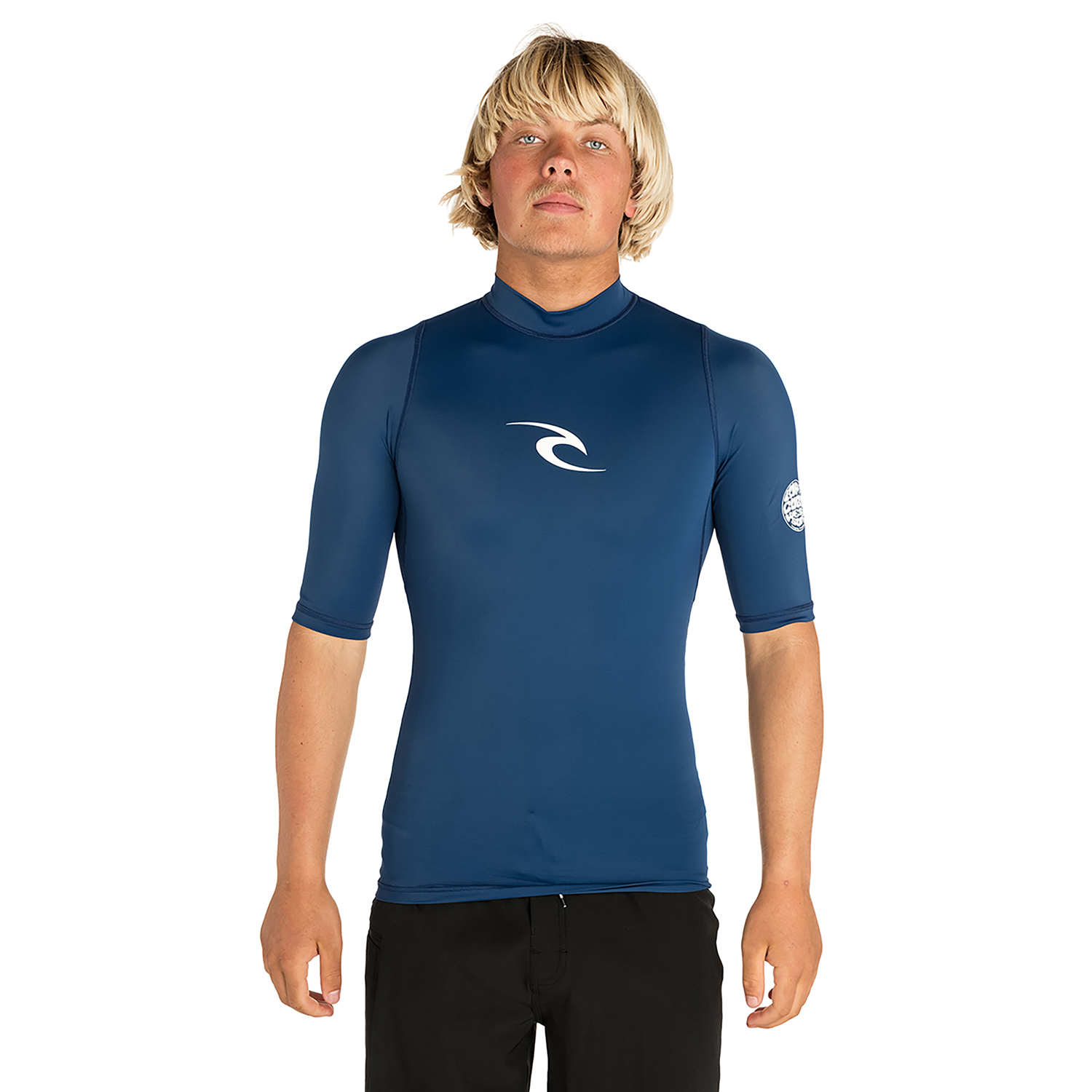 T-Shirt Surf Surf Manica Corta Da Uomo Cur Cur. - Blu Scuro