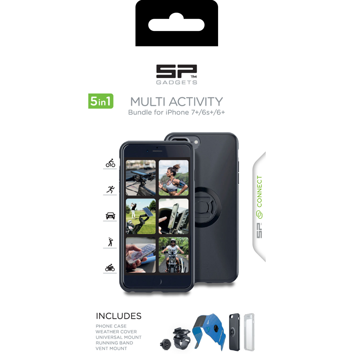 Sp Connect Multifunzione Iphone 7 Plus / 6S Plus / 6 Plus - Nero