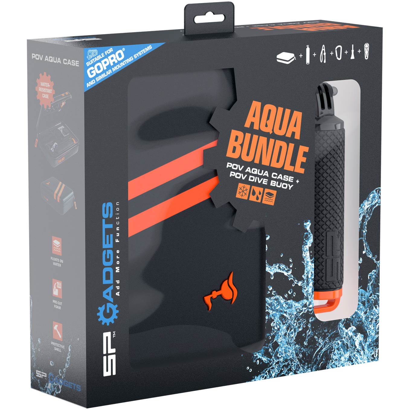 Sp Gadget Aqua Bundle Wp Case E Pov Dive Buoy Per Fotocamere Pov