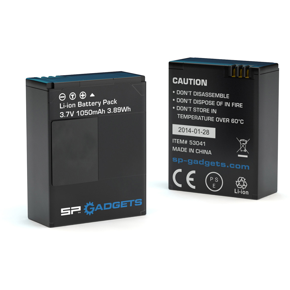 Batterie Di Ricambio Per Gadget Sp Per Hero3 E 3+ - 2 Pezzi