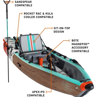 Bote Lono 12'6 Aero Kayak Gonfiabile - Cipresso Classico 126Iln22Cl