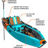 Bote Lono 12'6 Aero Kayak Gonfiabile - Native Aqua 126Iln22Na