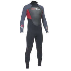 Gul Risposta 5/3 Millimetri Punto Invisibile Mens Steamer Muta - Nero / Rosso