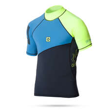 Mystic Crossfire Shortsleeve Rashvest - Marine Blue