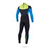 Star Mystic 3/2 Gbs Doppia Zip Frontale Muta - Lime