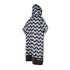 Mystic Allover Print Poncho / Fleece / Changing Robe - Grigio Chiaro