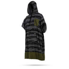 Mystic Allover Stampa Poncho / Fleece / Cambiamento Robe - Grigio Mystic Allover Stampa Poncho / Fleece / Cambiamento Robe - Grigio