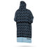 Mystic Allover Stampa Poncho / Fleece / Cambiamento Robe - Peltro