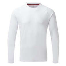 Gill Mens Uv Tec Girocollo Manica Lunga Tee - Bianco