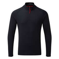 T-Shirt A Maniche Lunghe Con Scollo A Zip Uv Tec Gill Mens - Blu Scuro
