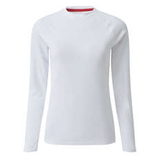 T-Shirt À Manches Longues Pour Femmes Uv Tec De Gill - Blanc