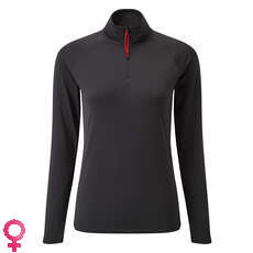 Gill Womens Uv Tec Zip Manica Lunga Tee - Carbone Di Legna Gill Womens Uv Tec Zip Manica Lunga Tee - Carbone Di Legna