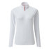 Gill Womens Uv Tec T-Shirt Manica Lunga Con Zip - Bianca