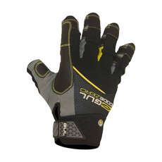 Gul Summer Short Finger Sailing Gloves - Nero / Giallo Gul Summer Short Finger Sailing Gloves - Nero / Giallo