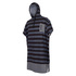 Mystic Allover Print Poncho / Fleece / Changing Robe - Nero / Grigio