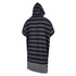 Mystic Allover Print Poncho / Fleece / Changing Robe - Nero / Grigio