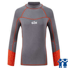 Gill Junior Pro Rash Vest Manica Lunga - Grigio - 5020J Gill Junior Pro Rash Vest Manica Lunga - Grigio - 5020J