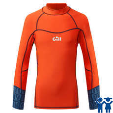 Gill Junior Pro Rash Vest Manica Lunga - Arancione - 5020J Gill Junior Pro Rash Vest Manica Lunga - Arancione - 5020J