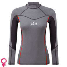 Gill Womens Pro Rash Vest Manica Lunga - Grigio - 5020 W. Gill Womens Pro Rash Vest Manica Lunga - Grigio - 5020 W.
