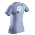 Maglietta Gul Junior Bambina Manica Corta Rashvest - Grigio - Rg0372-B7